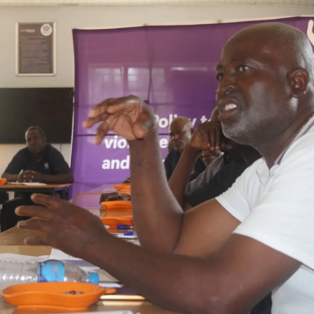 Community members sharing ideas during a group session
